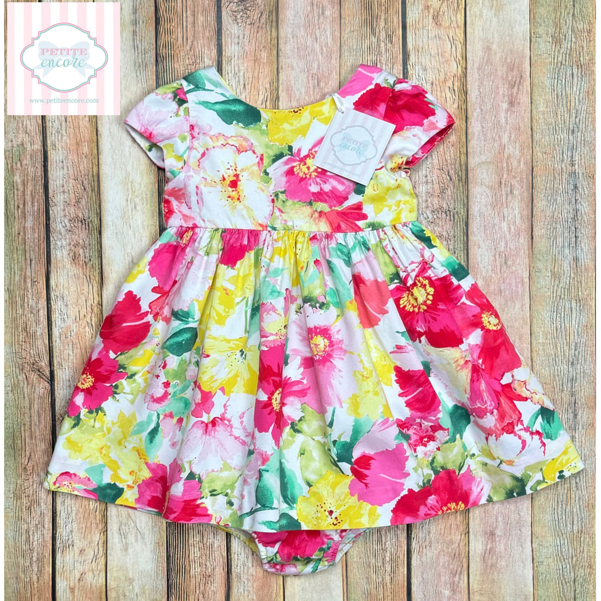 ralph lauren floral mini dress Ralph Lauren floral dress 12m – Petite Encore