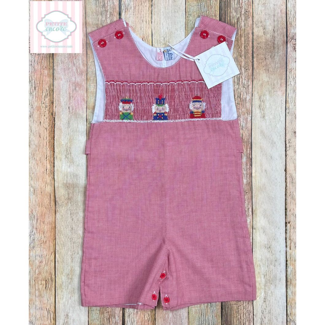 Nutcracker themed smocked one piece 3