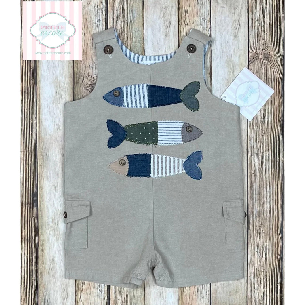 Mud Pie fish themed one piece  0-6m