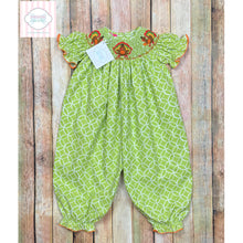 Thanksgiving themed smocked one piece 18m