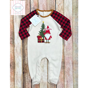 Mud Pie Christmas themed one piece 3-6m