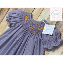 Clemson themed smocked dress 2T