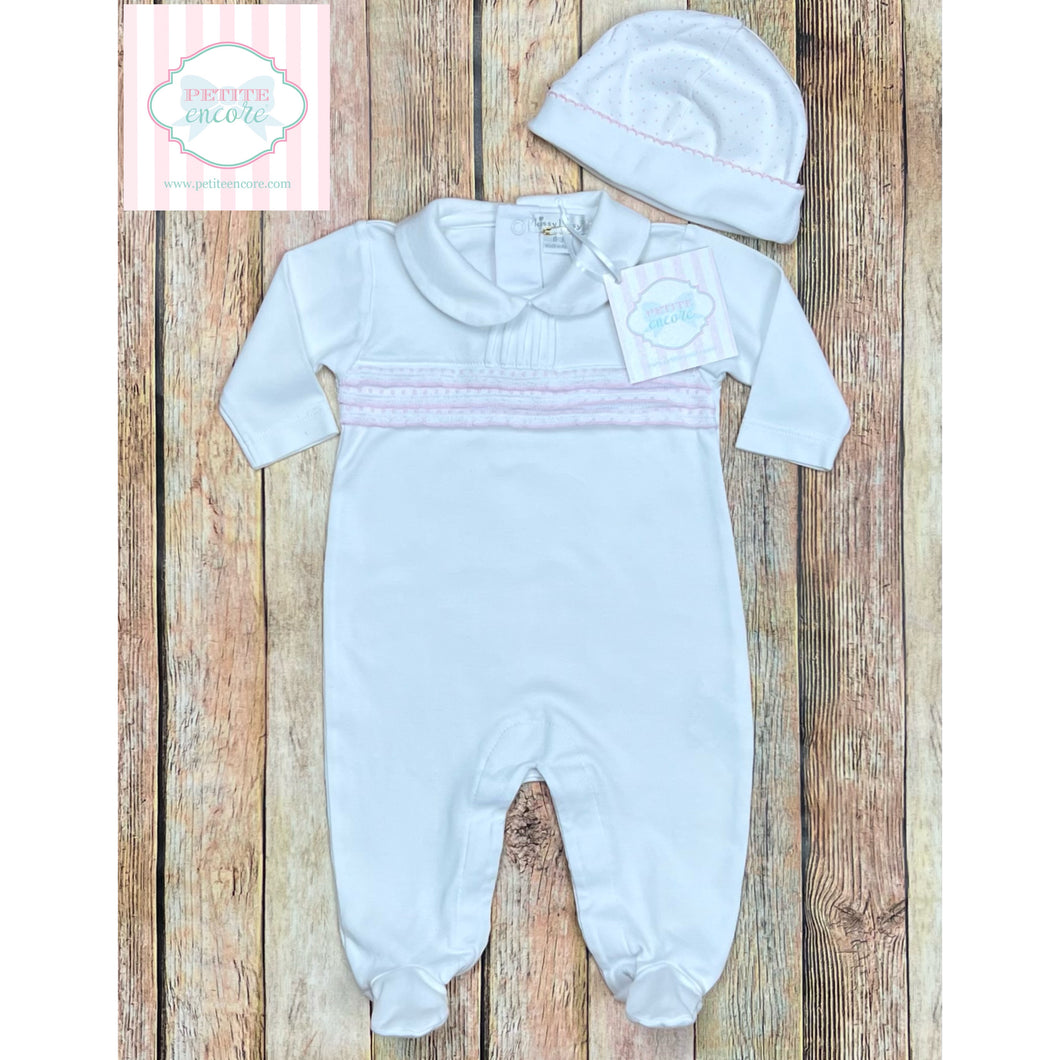 Kissy Kissy one piece with hat 0-3m