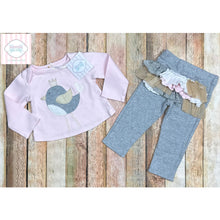 Mud Pie bird themed two piece 6-9m