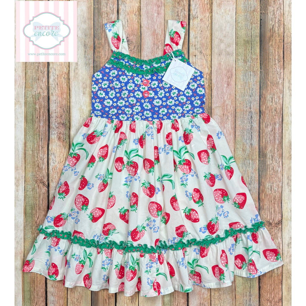 matilda jane party dress Matilda Jane Dresses | Matilda Jane A Little Party Dress Floral Swiss Dot | Color: Green/Red | Size: S