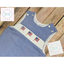 Flag themed smocked one piece 3m