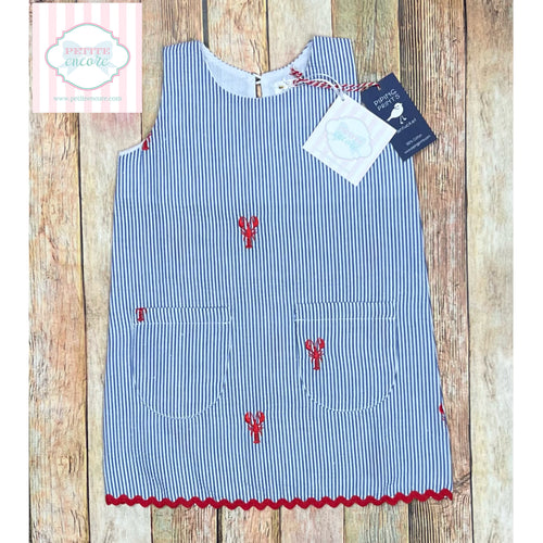 Piping Prints lobster themed dress 12-18m