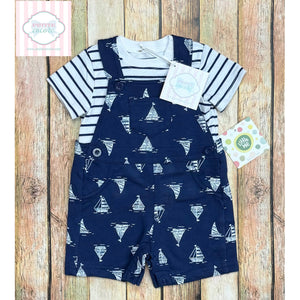 Little Me sailboat themed two piece 3m