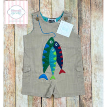 Mud Pie fishing themed one piece 9-12m
