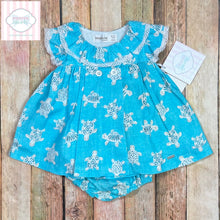 Mayoral Baby turtle themed linen dress NB