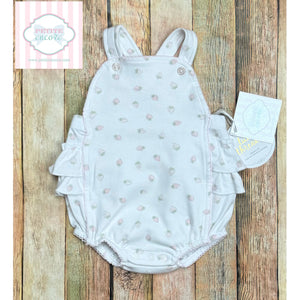Luxe Threads strawberry sunsuit 6-9m