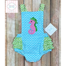 Seahorse themed sunsuit 12m