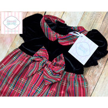 Holiday plaid one piece 9m