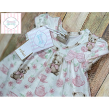 Teddy bear tea themed one piece 3-6m