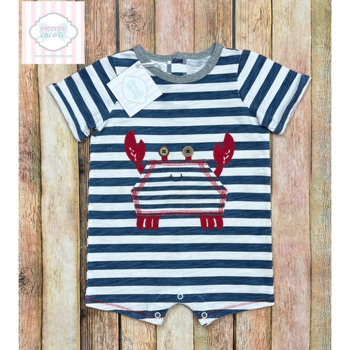 Mud Pie crab themed one piece 12-18m