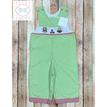 Holiday themed smocked one piece 24m0