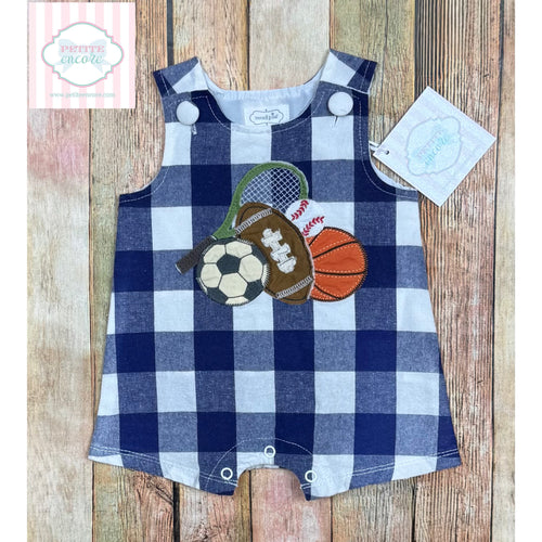 Mud Pie sports themed one piece  0-3m