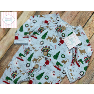 Mud Pie Christmas themed one piece 6-9m