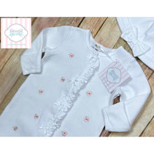 Little Me gown with hat 0-3m