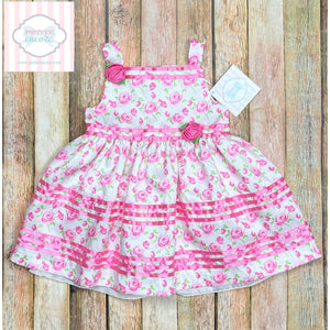 American Princess rose dress 18m