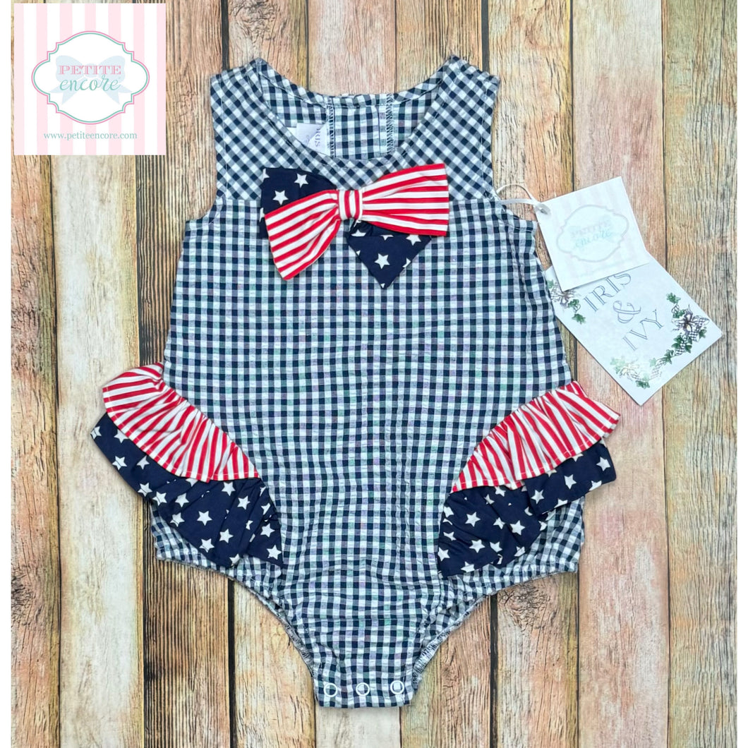 Iris & Ivy patriotic one piece 18m