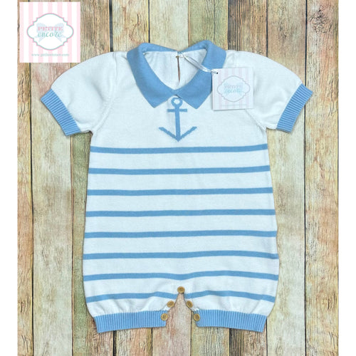 Nautical themed knit one piece 18-24m