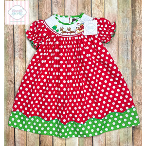 Lil Cactus Santa themed dress 3T Petite Encore Lil Cactus Santa themed dress 3T Petite Encore