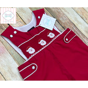 Santa themed one piece 6-12m