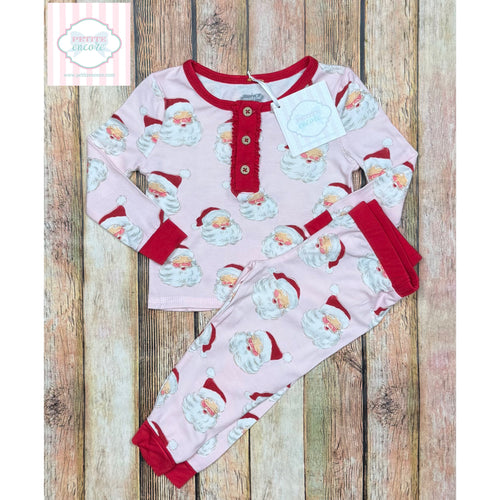 Mud Pie Santa pajamas 9-12m