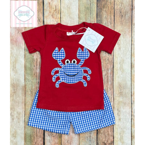 Crab themed two piece 3-6m