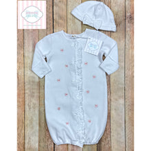 Little Me gown with hat 0-3m