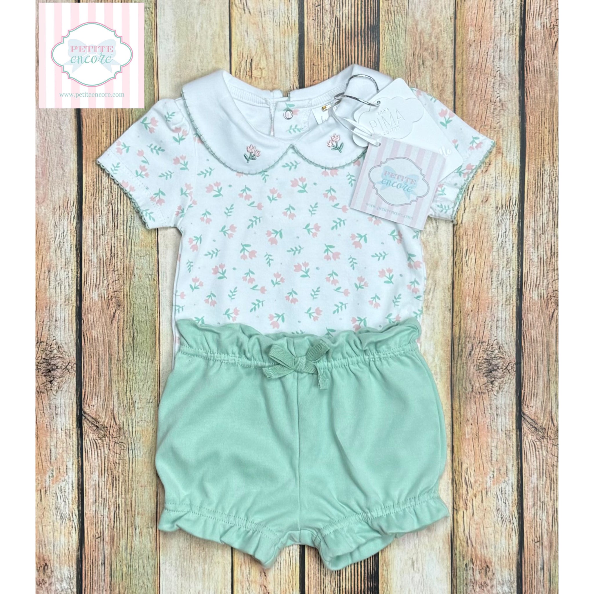 Trés Beau et Belle two piece 6-9m