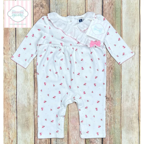 Janie and Jack floral one piece 0-3m