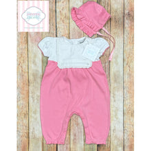 Harry & Violet one piece with bonnet 3-6m