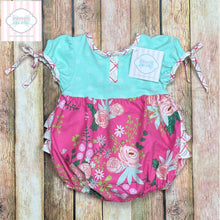 Ricrac & Ruffles one piece 3-6m