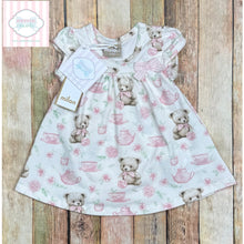 Teddy bear tea themed one piece 3-6m