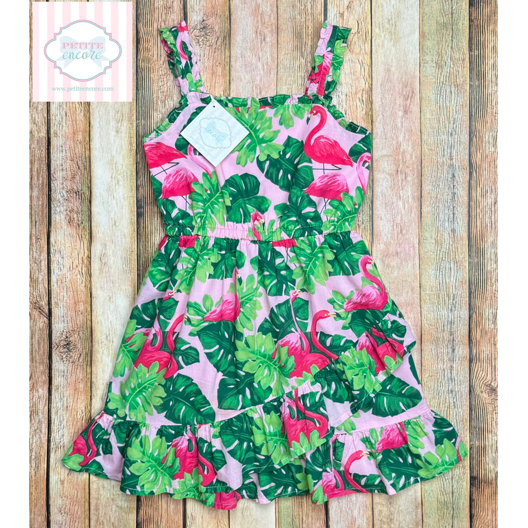 Janie and Jack flamingo themed dress 6