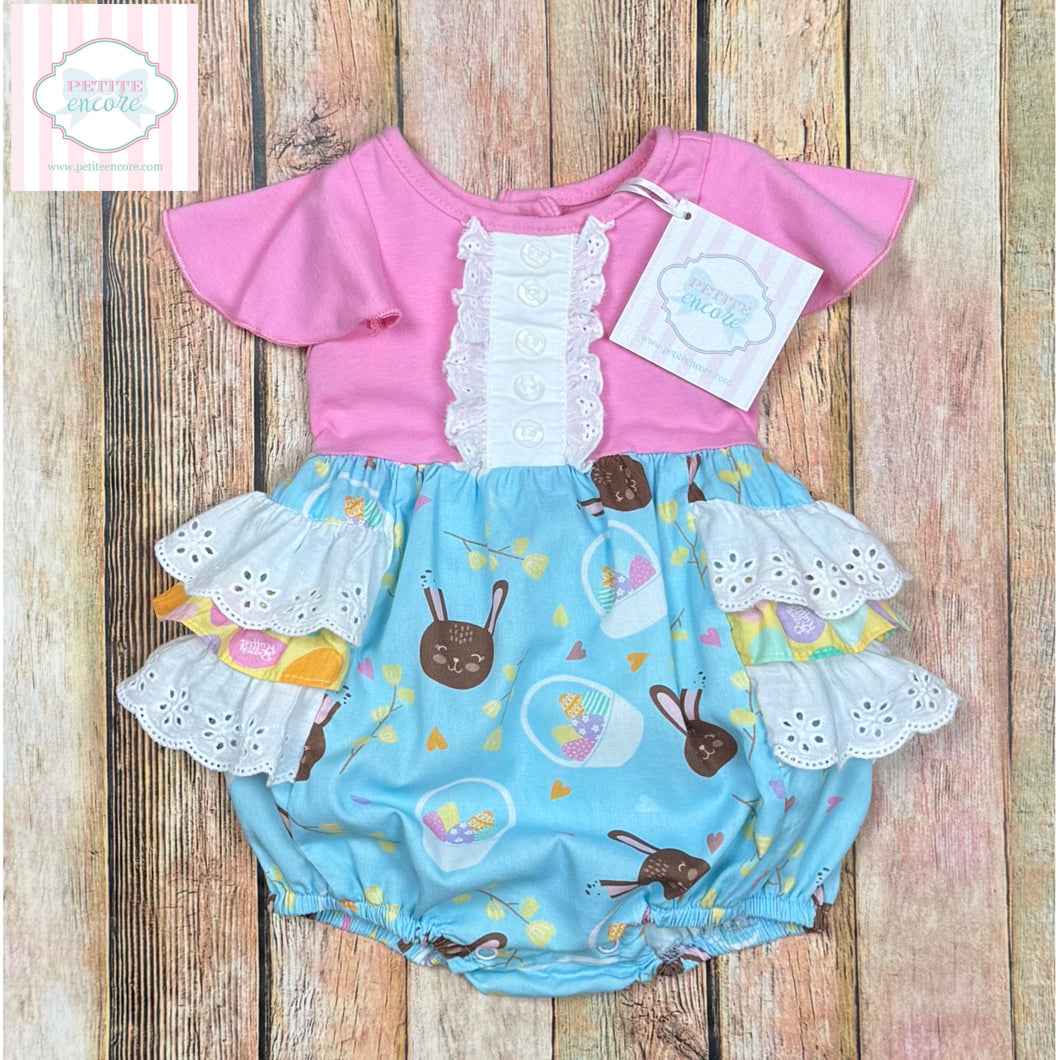 Ricrac & Ruffles Easter one piece 3-6m Ricrac & Ruffles Easter one piece 3-6m