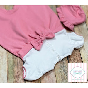 Harry & Violet one piece with bonnet 3-6m