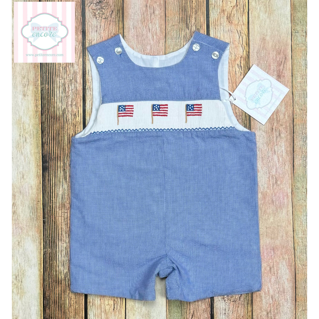 Flag themed smocked one piece 3m