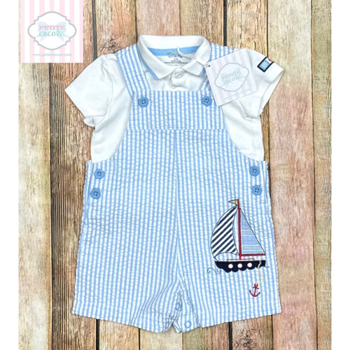 Little Me sailboat themed two piece 6m