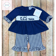 Nativity themed smocked two piece 3m