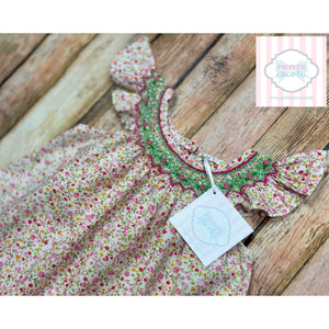 Sissymini smocked dress 12m