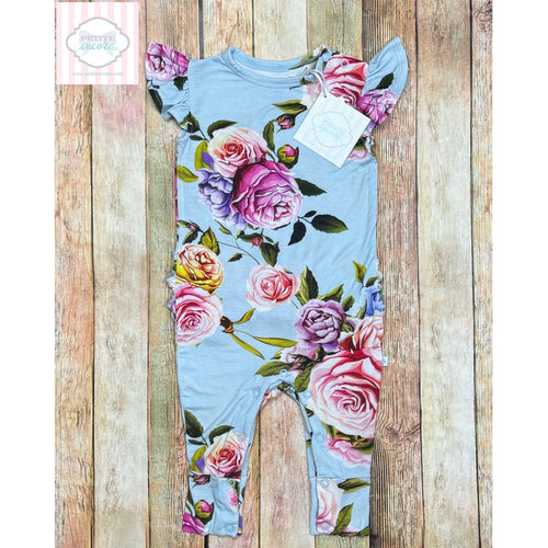 Posh Peanut floral one piece 6-9m