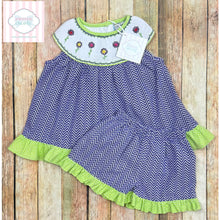 Three Sisters smocked two piece 24m