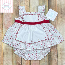 Janie and Jack cherry themed two piece 6-12m