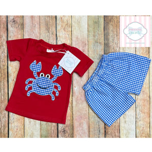 Crab themed two piece 3-6m