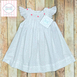 Star themed smocked dress 3m