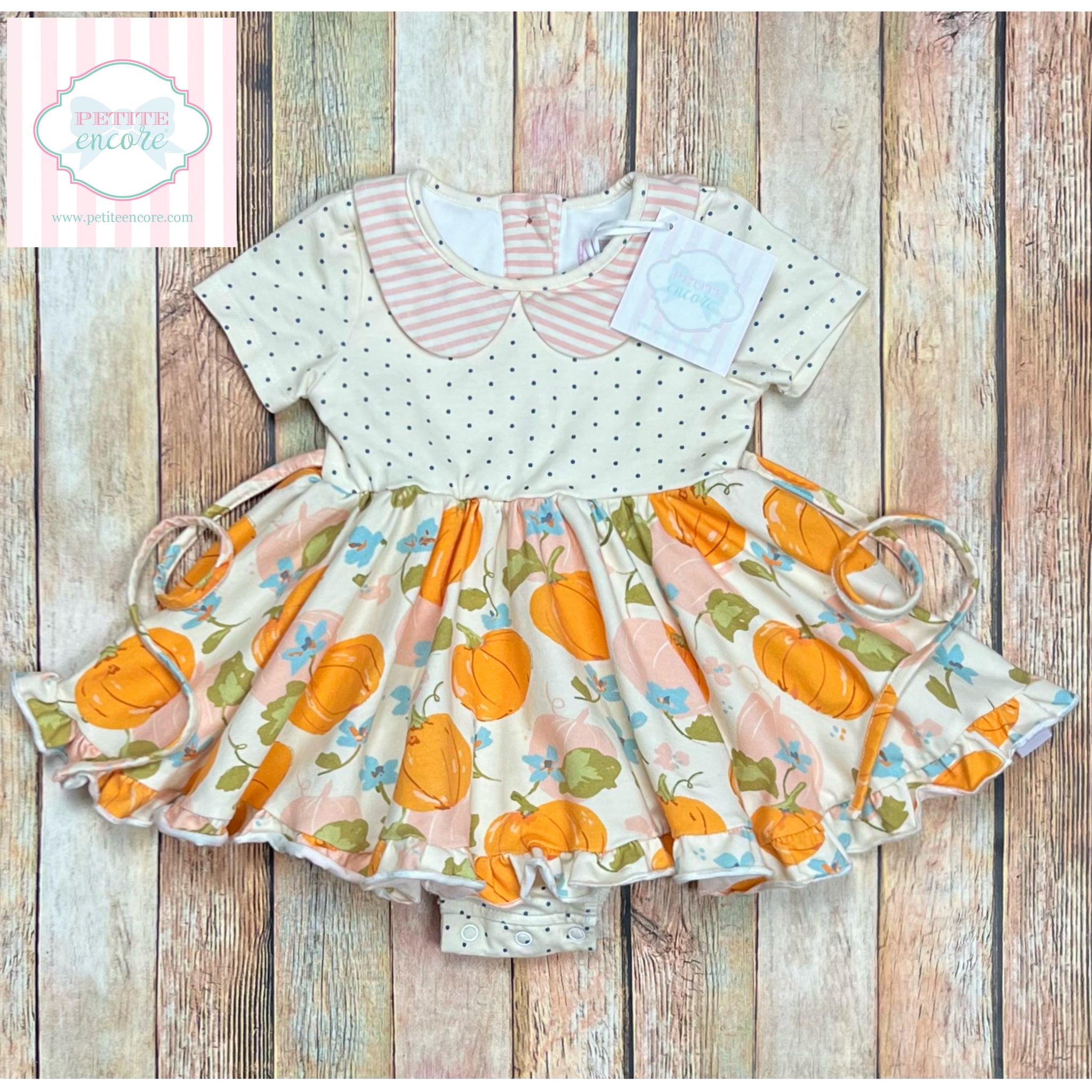 SweetHoney pumpkin dress 18m – Petite Encore