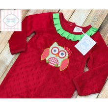 Owl themed holiday one piece 9-12m
